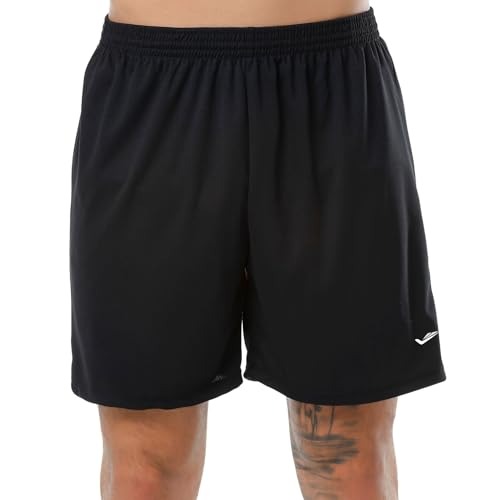 Shorts Bermuda Masculino Academia Corrida Elite Academia Dry Fit Com Rede Interna, Preto, GG